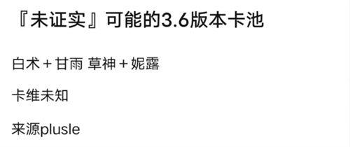原神最新爆料卡池3.2,神秘角色降临,元素之力再升级 第3张 原神最新爆料卡池3.2,神秘角色降临,元素之力再升级 第3张